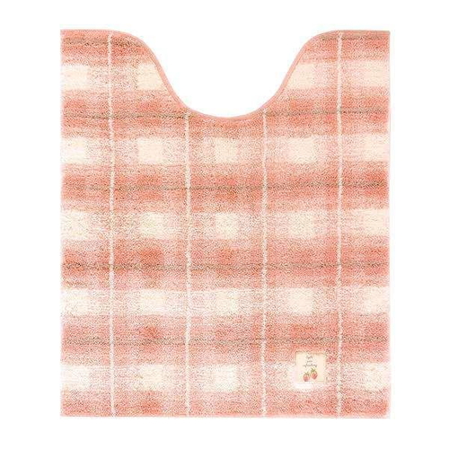 フライス ロングトイレマット 約75x63cm  P ピンク画像