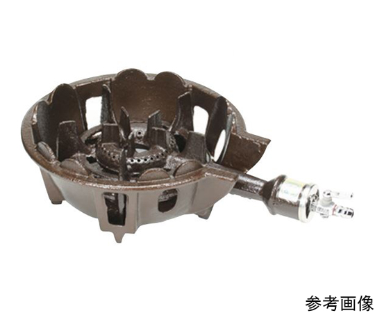鋳物コンロ（LPガス）種火なし 一重大（中型）410×270×105mm