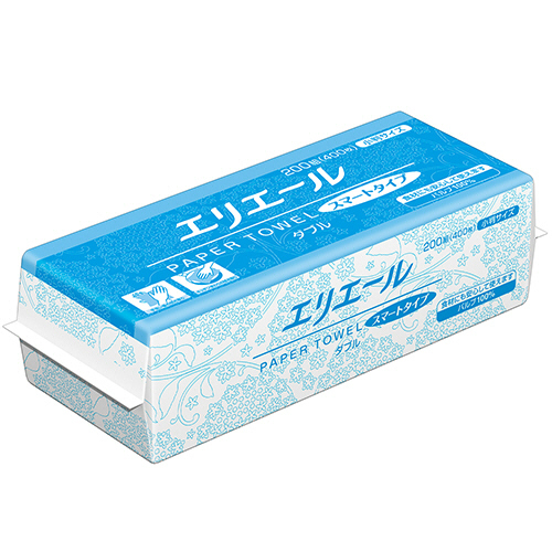 ｴﾘｴｰﾙ ﾍﾟｰﾊﾟｰﾀｵﾙ ｽﾏｰﾄﾀｲﾌﾟ ﾀﾞﾌﾞﾙ 小判 200組/ﾊﾟｯｸ 1ｾｯﾄ(42ﾊﾟｯｸ)画像