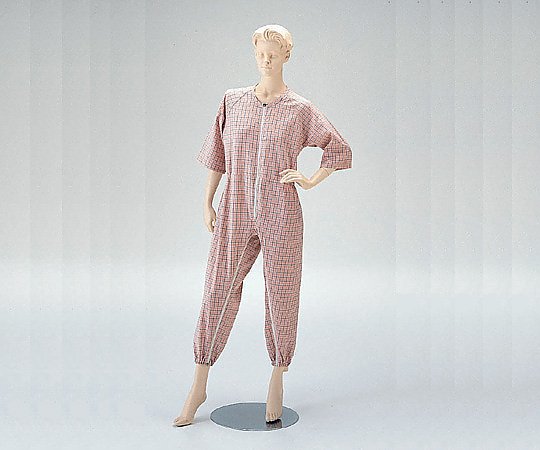 前開き介護ねまき （ロック機能付） ピンク／M画像