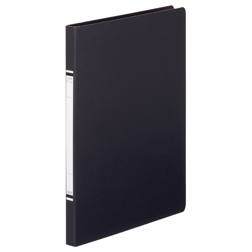 ｸﾗﾝﾌﾟﾌｧｲﾙ(紙表紙) A4ﾀﾃ 100枚収容 10mmとじ 背幅18mm 黒 1冊画像
