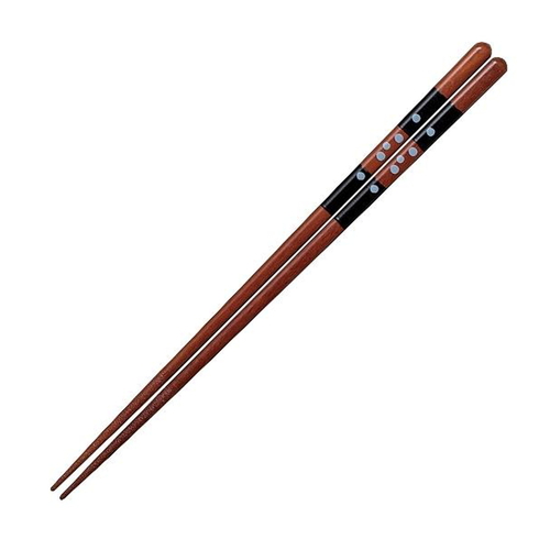 箸 23cm 食洗機対応 露あられ 天然木 木製 黒画像