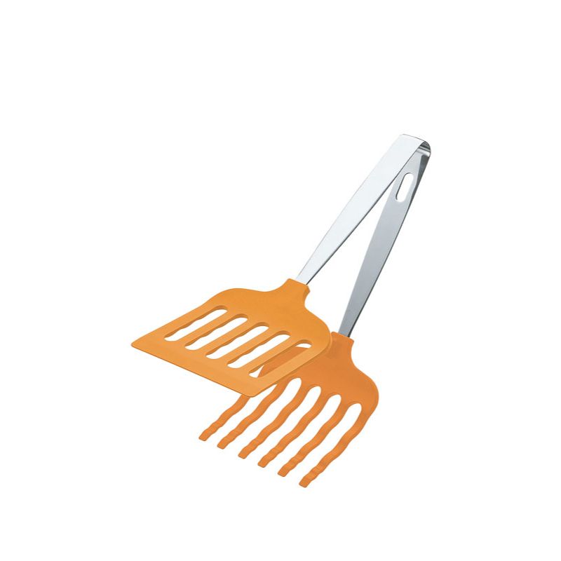 調理器具 抗菌耐熱マルチグリルトング265mm オレンジ 田辺金具画像