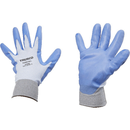 耐切創手袋 ﾎﾟﾘｳﾚﾀﾝｺｰﾃｨﾝｸﾞ 18ｹﾞｰｼﾞ編 Lｻｲｽﾞ 1双画像