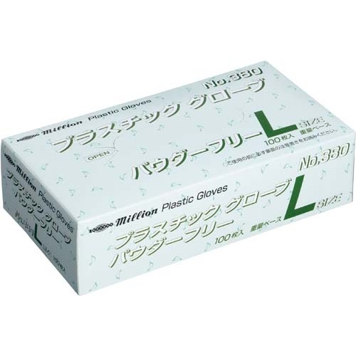 プラスチックグローブＮＯ．３８０　Ｌサイズ画像