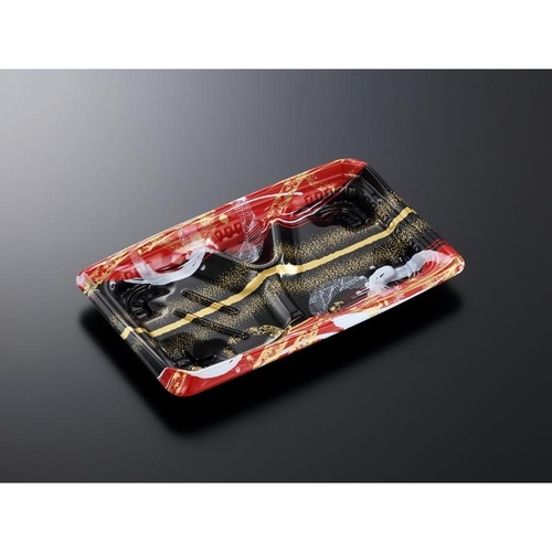 中央化学 弁当容器 CT もり弁 26-16LことねR-BK 本体画像