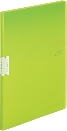 クリヤーブックモッテＡ４縦　２０Ｐ　黄緑１０冊画像