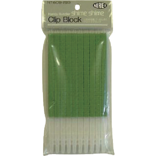 しめしめ45結束機用ｽﾍﾟｱｸﾘｯﾌﾟ緑 1袋(200個)画像