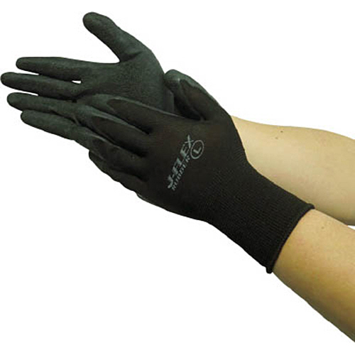 WORKS HOMME J-FLEX ﾗﾊﾞｰ ﾌﾞﾗｯｸ M 1双画像