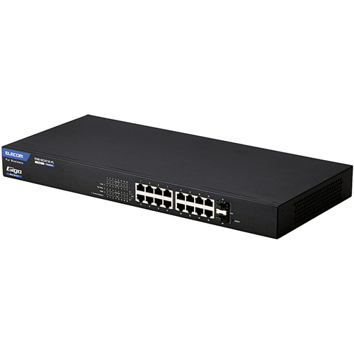 ﾚｲﾔｰ2 Giga対応 PoE Webｽﾏｰﾄｽｲｯﾁ RJ-45×16ﾎﾟｰﾄ SFP×2ﾎﾟｰﾄ ﾌｧﾝﾚｽ 1台