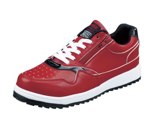 ZIPアップ耐滑セフティシューズ　85118　レッド　23.0CM画像