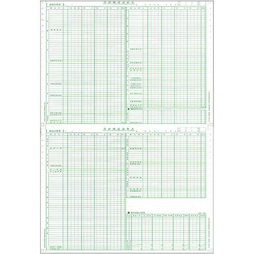 合計残高試算表 (建設･科目なし) 平成14年商法改正対応 1冊(50ｾｯﾄ)画像
