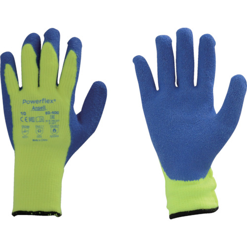 天然ｺﾞﾑ背抜手袋 ﾊﾟﾜｰﾌﾚｯｸｽ 80-400 Sｻｲｽﾞ 1双画像