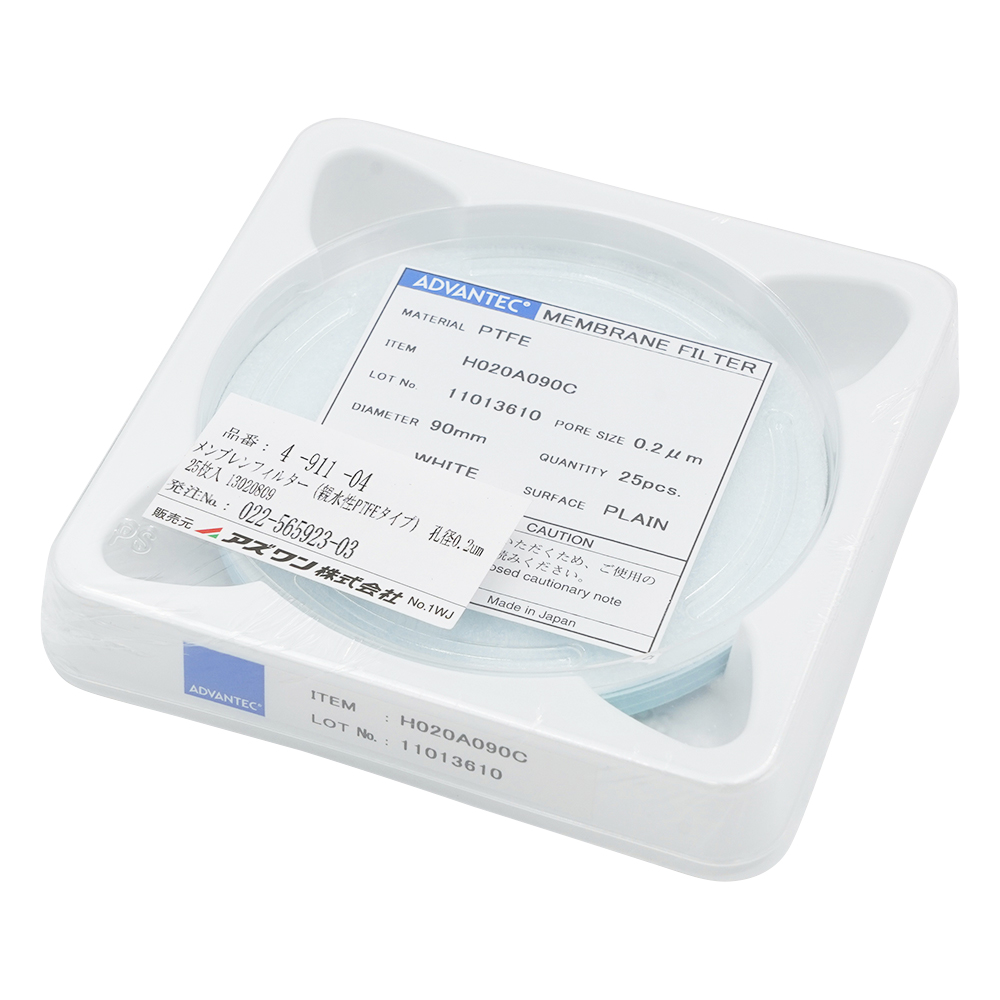 メンブレンフィルター（親水性PTFEタイプ）　孔径0.2μm　25枚入画像