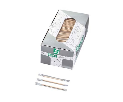 透明 無地袋入 妻楊枝(1000本入)画像