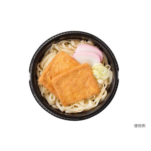 KNB-185 中皿 黒 [ケース販売] 黒い中皿が上面を向いて並べられた状態