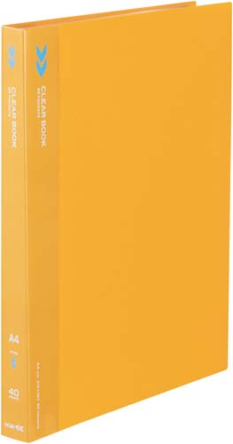 クリヤーブックＫ２　固定式Ａ４縦４０Ｐ橙１０冊画像
