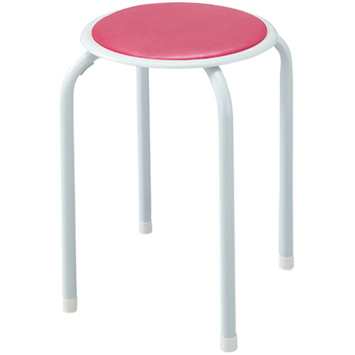 ﾗｳﾝﾄﾞｽﾂｰﾙ FB-01/10 ﾋﾟﾝｸ 1脚