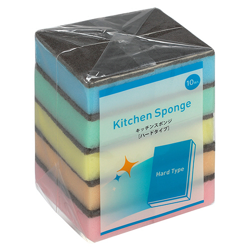 ｷｯﾁﾝｽﾎﾟﾝｼﾞ ﾊｰﾄﾞ 1ﾊﾟｯｸ(10個)画像