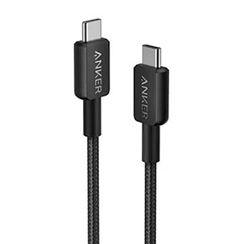 ANKER　322　高耐久ナイロン　USB-C&USB-C　ケーブル　1.8m　ブラック　1本