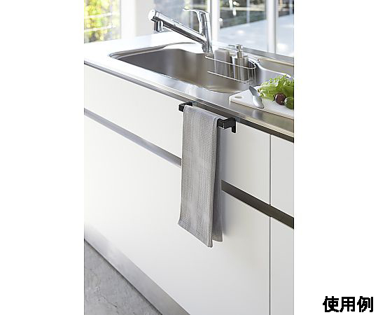 190x 60-70x40mm タオルハンガー(スチール製) 金属製で、タオルを掛けるためのフックが2つ付いたシンプルなデザイン