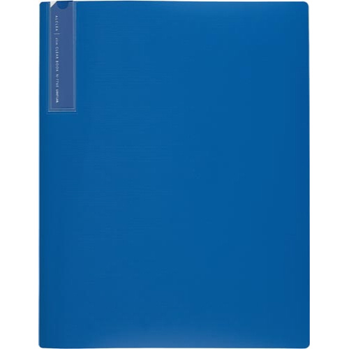 抗菌スリムクリヤーブック　Ａ４　１０Ｐ　青　２０冊画像