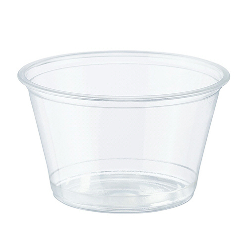 透明ｶｯﾌﾟ A-PET 4ｵﾝｽ 浅型 口径74mm 1ｾｯﾄ(3000個:50個×60ﾊﾟｯｸ)画像