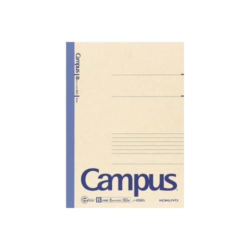 再生紙キャンパスノート６号（セミＢ５）中横罫５０枚画像