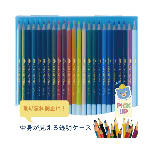 先生お勧め　色鉛筆（２４色）　ブルー　５セット画像