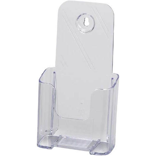 カタログスタンド　Ａ４三つ折り　１段　クリア画像