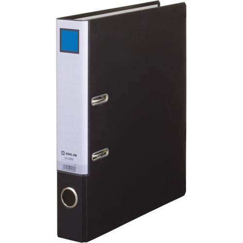 レバー式アーチファイルＡ４縦　背幅５３ｍｍ黒１０冊画像