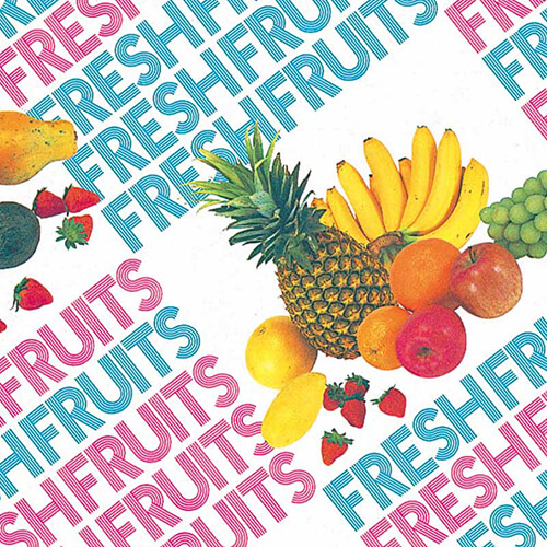 包装紙 Ｈ判半才特厚 レターフルーツ画像