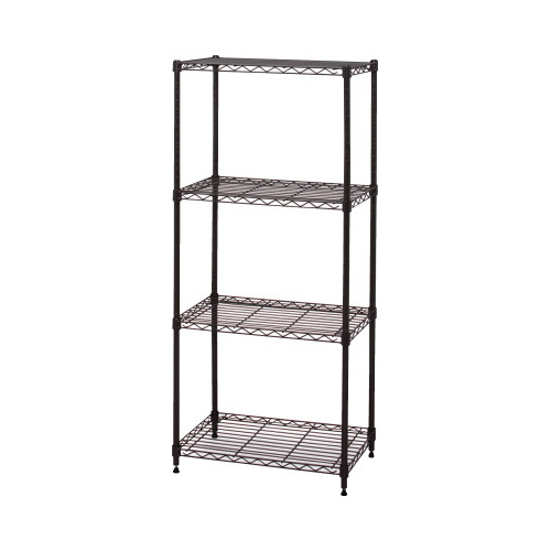 カラーメタルラック　幅５５０×高１２３０　ブラウン