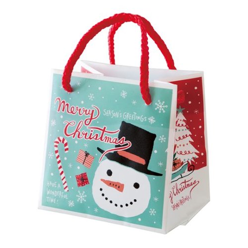 袋 クリスマスミントブルー キューブバッグ-2(20枚) ヘッズ画像