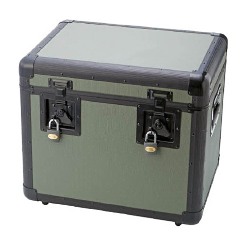 万能ｱﾙﾐ保管箱 ｵﾘｰﾌﾞﾄﾞﾗﾌﾞ 480×360×410 1個画像