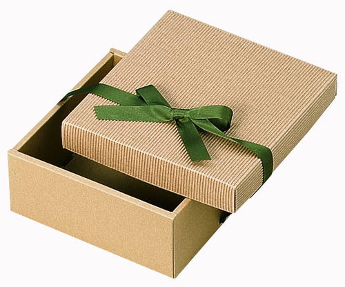 片段ギフトボックス リボン付き（190×190×高80mm）画像