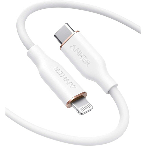 ANKER PowerLine III Flow USB-C&ﾗｲﾄﾆﾝｸﾞｹｰﾌﾞﾙ 1.8m ｸﾗｳﾄﾞﾎﾜｲﾄ 1本