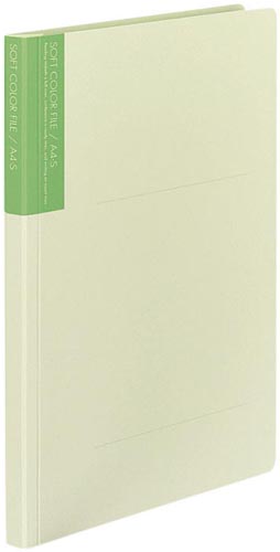 ソフトカラーファイル　A4縦　うす緑　10冊画像
