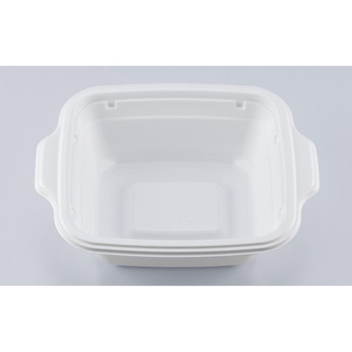 シーピー化成 弁当容器 BFランチ角385 ホワイト 本体画像