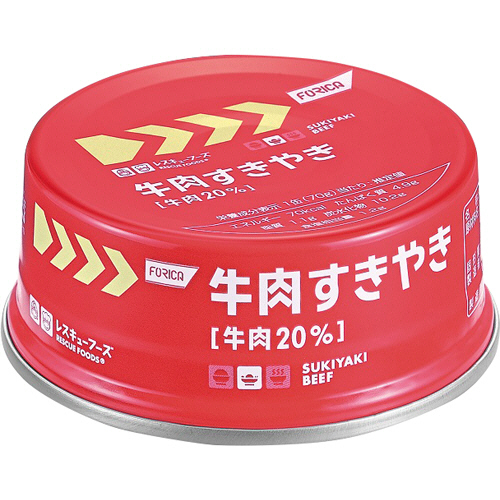 ﾚｽｷｭｰﾌｰｽﾞ 牛肉すきやき 1ｾｯﾄ(24缶)画像