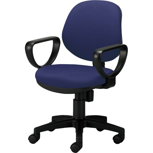 カララチェア　肘付　背座同色　ネイビー画像