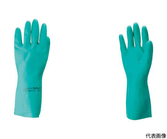 耐油・耐薬品ニトリル手袋　アルファテック　ソルベックス　中厚手　37-175　Sサイズ画像