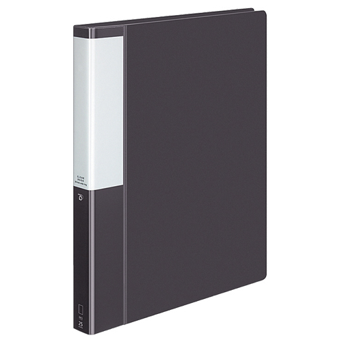 ｸﾘﾔｰﾌﾞｯｸ(POSITY) 替紙式 A4ﾀﾃ 30穴 25ﾎﾟｹｯﾄ付属 背幅33mm ﾀﾞｰｸｸﾞﾚｰ 1冊画像