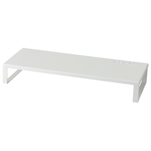 ｺﾝｾﾝﾄ付ﾓﾆﾀｰﾗｯｸ 幅560×高さ85mm ﾎﾜｲﾄ 1台