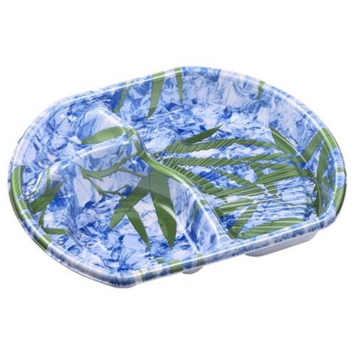 エフピコ 冷麺容器 SB半月24-20(42) 本体 わか笹青 発泡画像