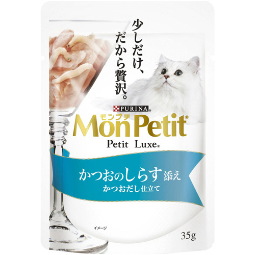 ﾓﾝﾌﾟﾁﾌﾟﾁﾘｭｸｽﾊﾟｳﾁかつおのしらす添え 35g 1ｾｯﾄ(12ﾊﾟｯｸ)画像