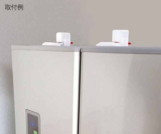 冷蔵庫ヤモリセット（両開き用） パッケージの背面が見える状態