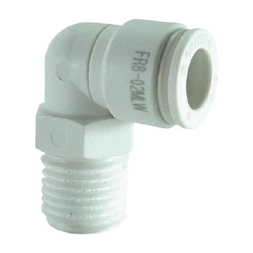 ﾀｯﾁｺﾈｸﾀｰﾌｧｲﾌﾞ 樹脂ﾒｲﾙｴﾙﾎﾞ W(白)8mm･R1/4 1個画像