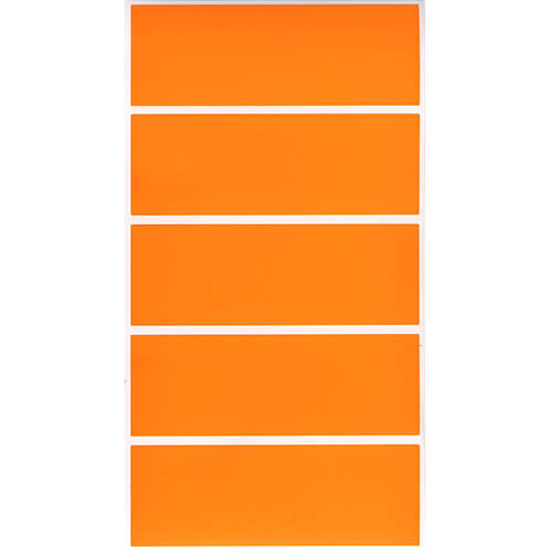 蛍光シール　３５×１００　（オレンジ）画像