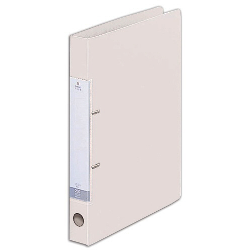 ﾘｸｴｽﾄ D型ﾘﾝｸﾞﾌｧｲﾙ A4ﾀﾃ 2穴 230枚収容 23mmとじ 背幅34mm 白 1冊画像